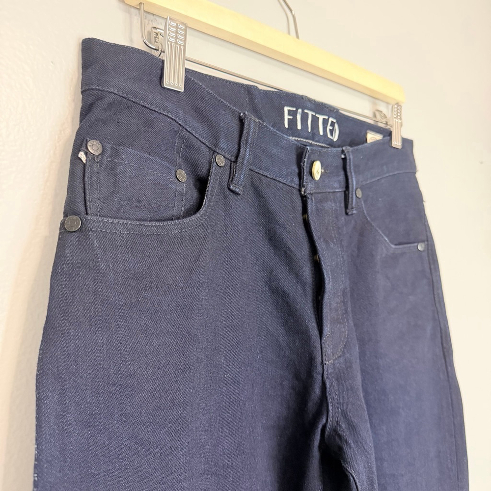 Fitted Underground W15 Greensboro Selvedge Jeans 31 Dark Indigo - Picture 4 of 12
